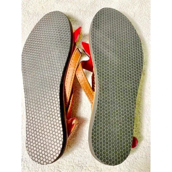 Maasai Sandals Handcrafted in Africa Beaded Leather Womens US 6.5 EU Size 37 - Picture 6 of 6